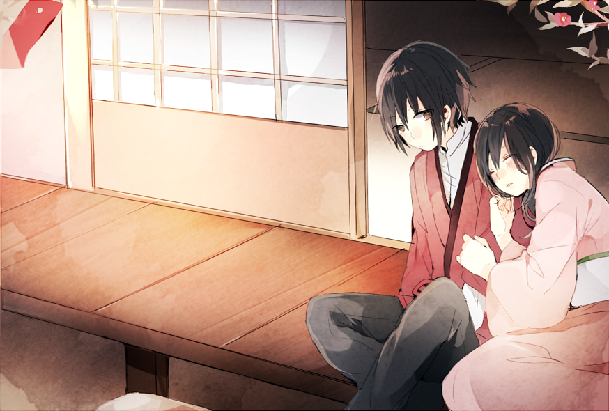 brown_eyes, brown_hair, hakuouki_shinsengumi_kitan, nagumo_kaoru, prin_dog, yukimura_chizuru