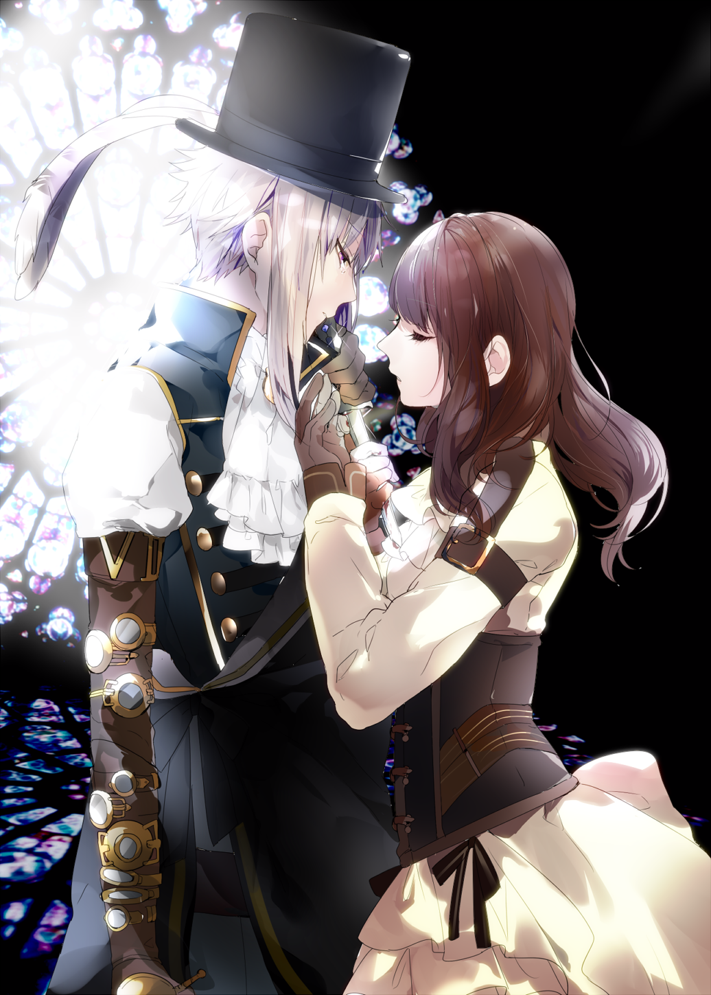 brown_hair, cardia_(code:_realize), code:_realize, green_eyes, prin_dog, saint-germain