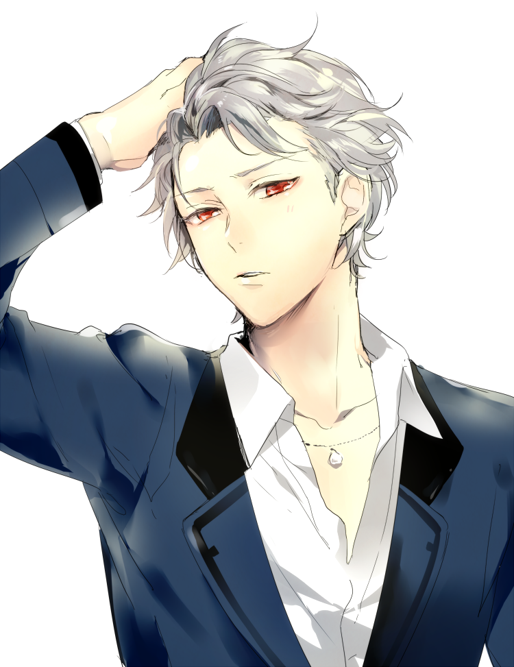 prin_dog, red_eyes, shitara_seiji, tokimeki_memorial_girl's_side_3rd_story, white_hair