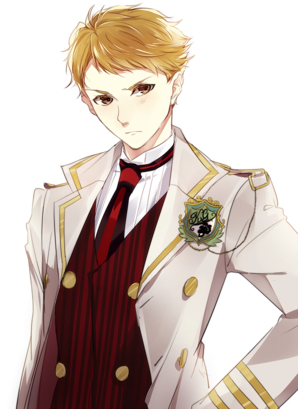 blonde_hair, brown_eyes, onoco, takamine_riku, zettai_kaikyuu_gakuen