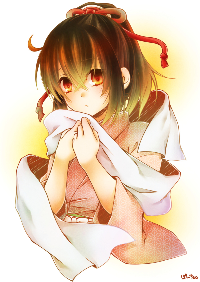 brown_eyes, brown_hair, hakuouki_shinsengumi_kitan, poncho_49, yukimura_chizuru