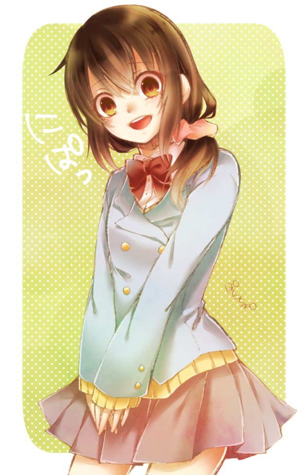 brown_eyes, brown_hair, hakuouki_shinsengumi_kitan, poncho_49, yukimura_chizuru