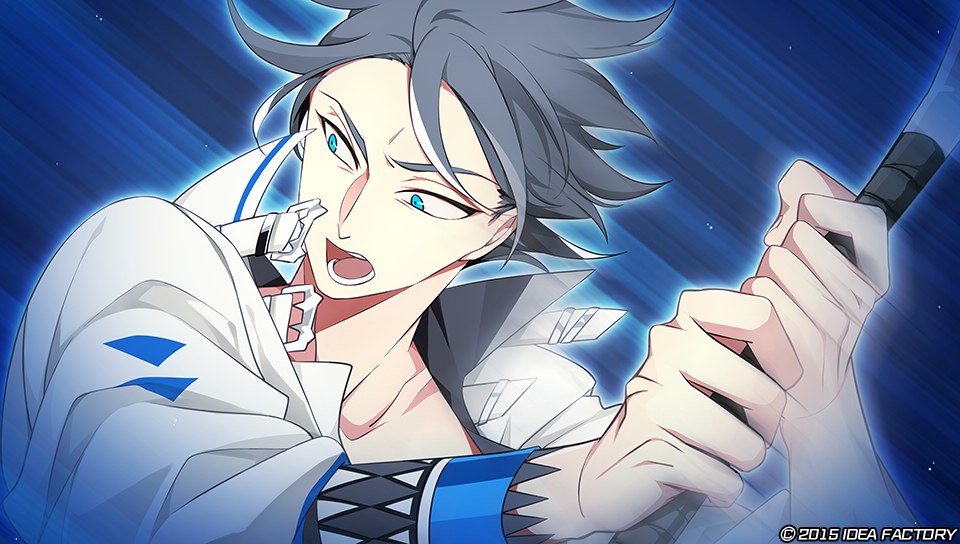 bad_apple_wars, blue_eyes, grey_hair, higa_(bad_apple_wars), suou