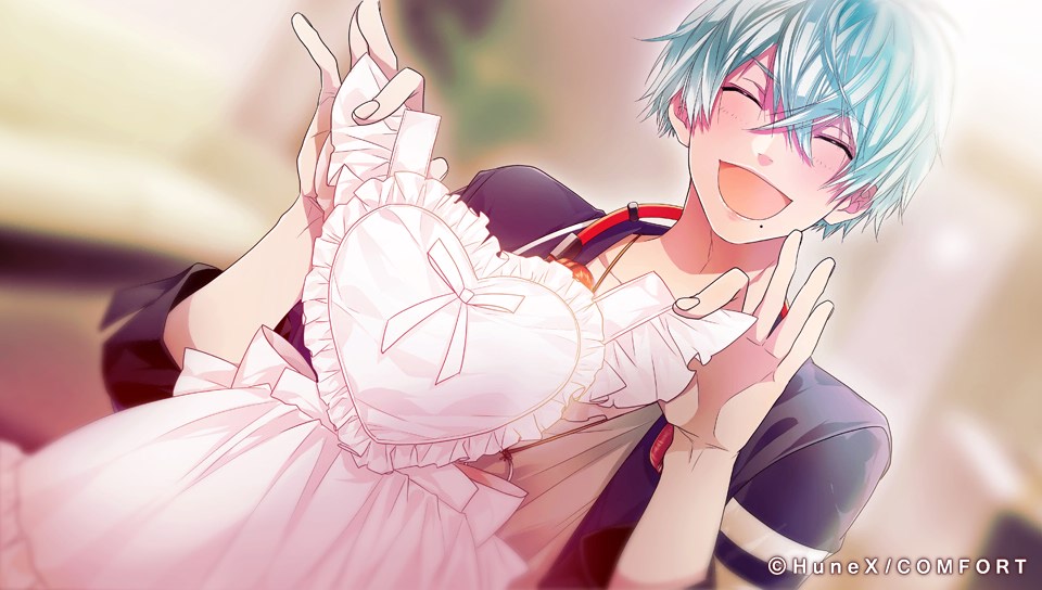 blue_hair, otonari_kanade, possession_magenta, sarachi_yomi, yellow_eyes