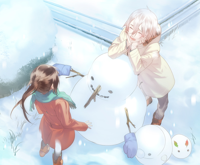 akane_rin, ayakashi_gohan, brown_eyes, brown_hair, kazuaki, kimura_asagi