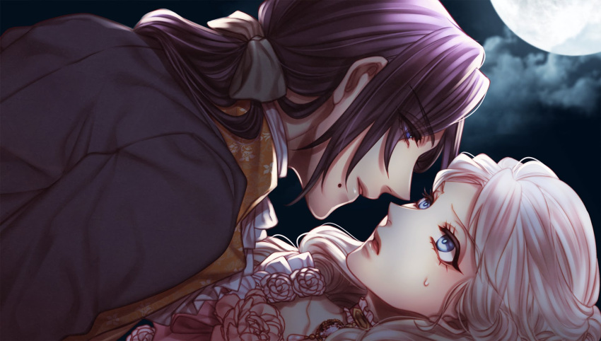 bara_ni_kakusareshi_verite, blonde_hair, count_fersen, marie_antoinette_(bara_ni_kakusareshi_verite), yat_(artist)