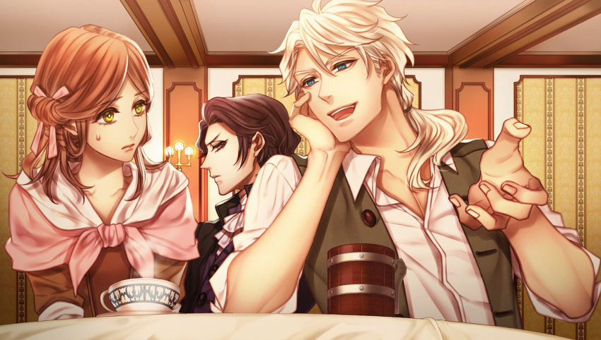 bara_ni_kakusareshi_verite, blonde_hair, danton_(bara_ni_kakusareshi_verite), liese_(bara_ni_kakusareshi_verite), robespierre, yat_(artist)