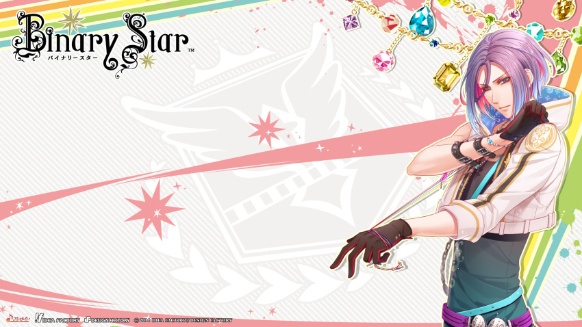 binary_star, konomi_rayla, pink_eyes, riri_(illustrator), violet_hair