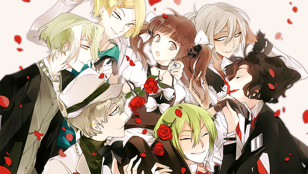 alice=alice, boushiya_(alice=alice), chesire_neko, king_(alice=alice), kuro_usagi_(alice=alice), sakuraba_asuka, sangatsu_usagi, suou