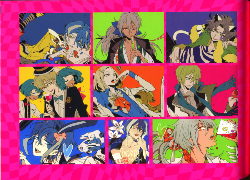 alice=alice, boushiya_(alice=alice), chesire_neko, king_(alice=alice), kuro_usagi_(alice=alice), sangatsu_usagi, suou, ura_alice