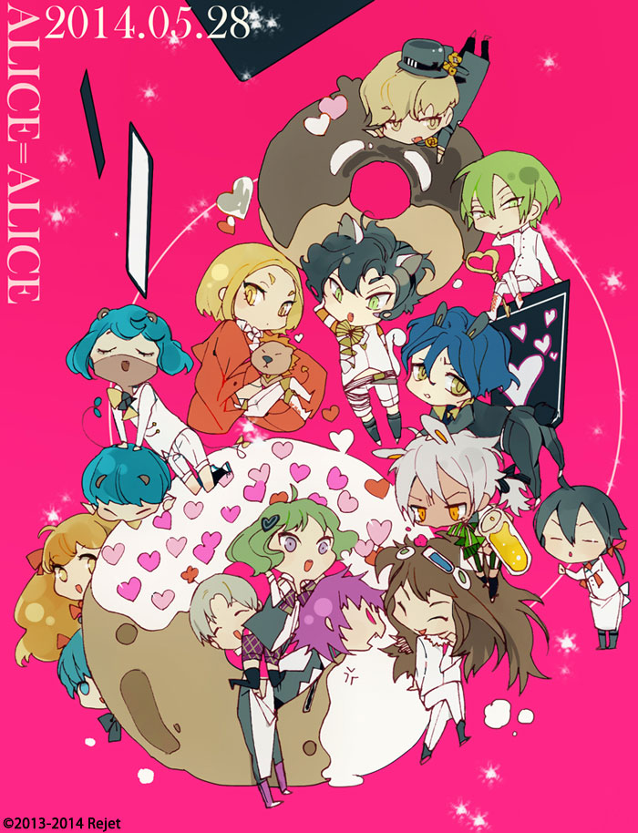 alice=alice, boushiya_(alice=alice), chesire_neko, king_(alice=alice), kuro_usagi_(alice=alice), sangatsu_usagi, suou, ura_alice