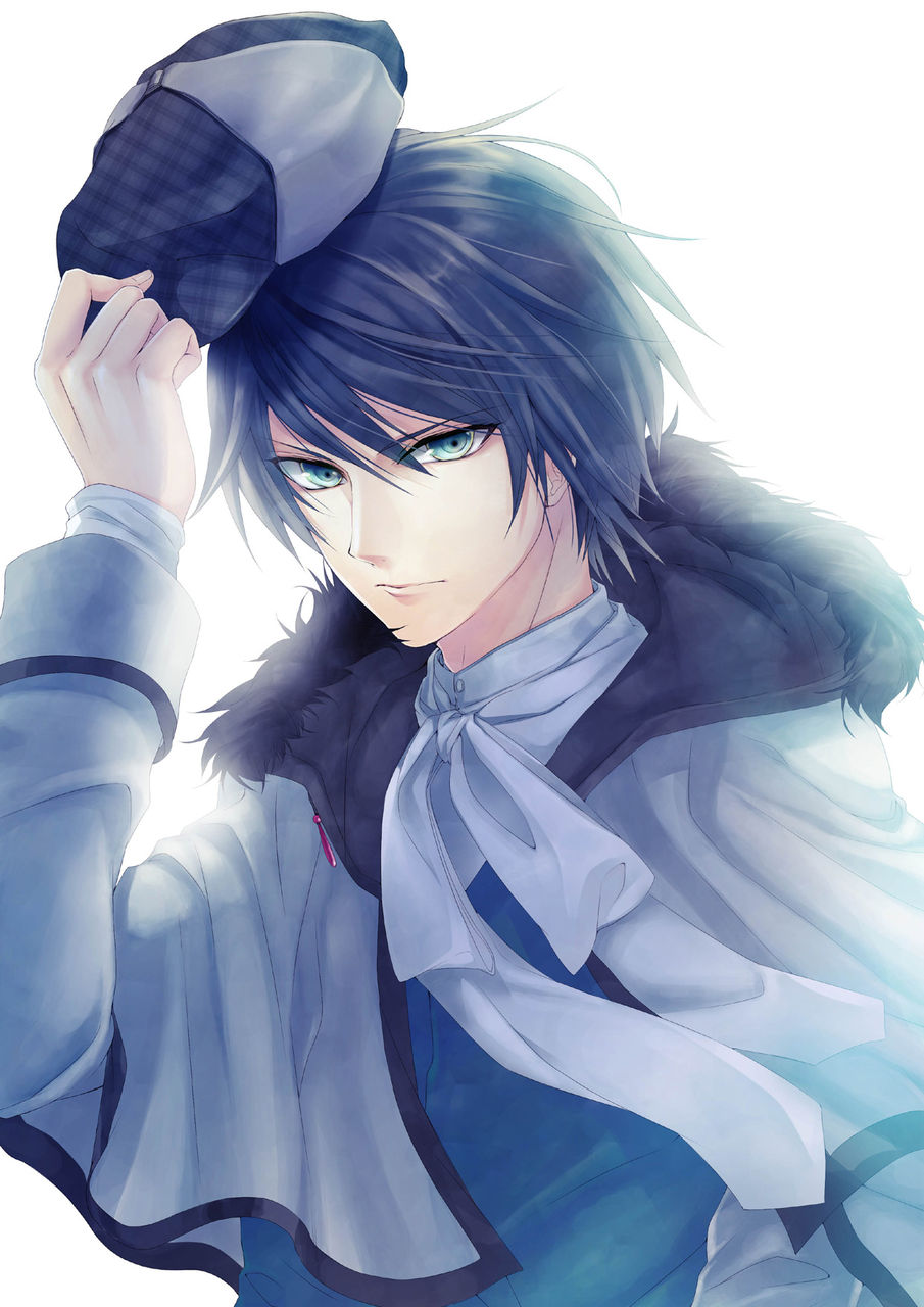 black_hair, eikoku_tantei_mysteria, erlock_holmes, green_eyes, shiroma