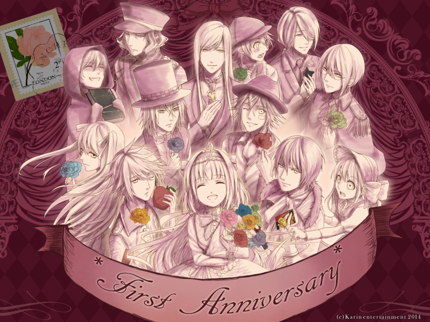 akechi_kenichirou, bradley_(eikoku_tantei_mysteria), brown_eyes, brown_hair, colonel_moran, eikoku_tantei_mysteria, emily_(eikoku_tantei_mysteria), erlock_holmes