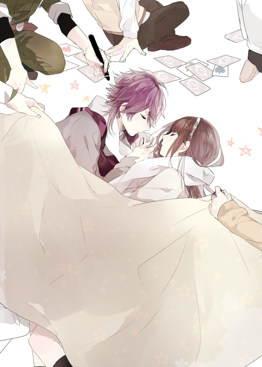 brown_hair, clock_zero, green_eyes, kurou_nadeshiko, prin_dog, tokita_shuya