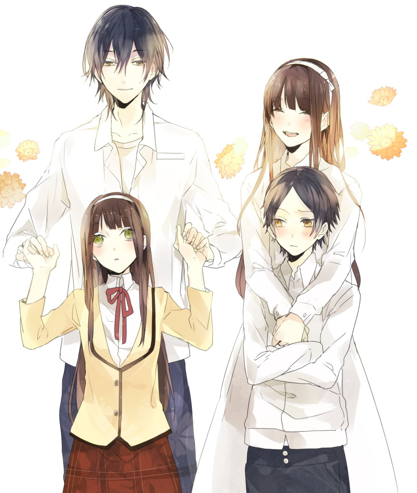 brown_hair, clock_zero, green_eyes, kano_riichiro, kurou_nadeshiko, prin_dog, wanderer_(clock_zero)