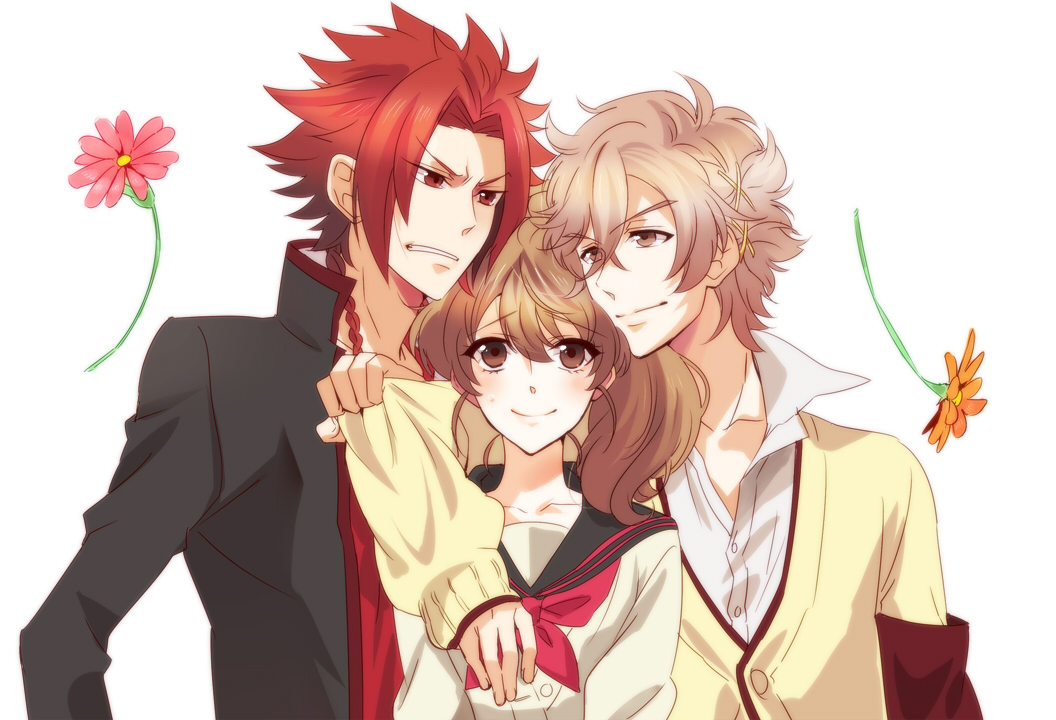 ageha, asahina_futo, asahina_yuusuke, brothers_conflict, brown_eyes, brown_hair, hinata_ema