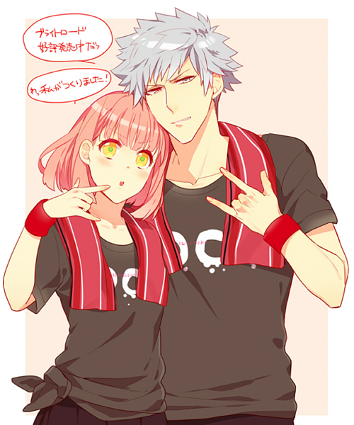 grey_eyes, karuha, kurosaki_ranmaru, nanami_haruka, uta_no_prince-sama, white_hair