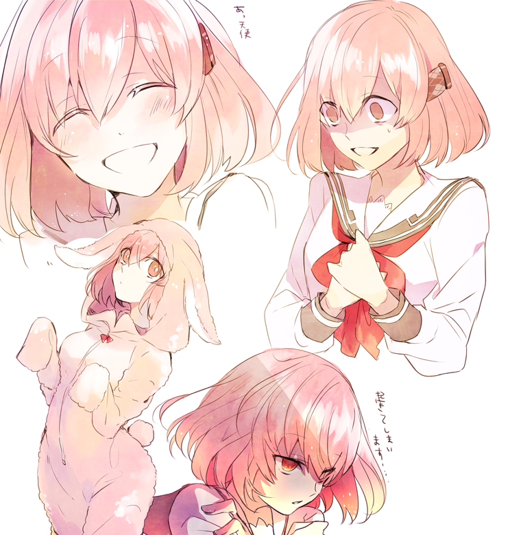 koharu_(norn9), norn9, pink_eyes, pink_hair, pixiv_id_1551856