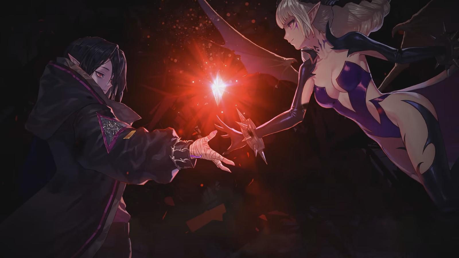artist_request, dimension_walker_(dungeon_and_fighter), dungeon_and_fighter, highres, male_mage_(dungeon_and_fighter), nyarly_the_forbidden, official_art, screencap