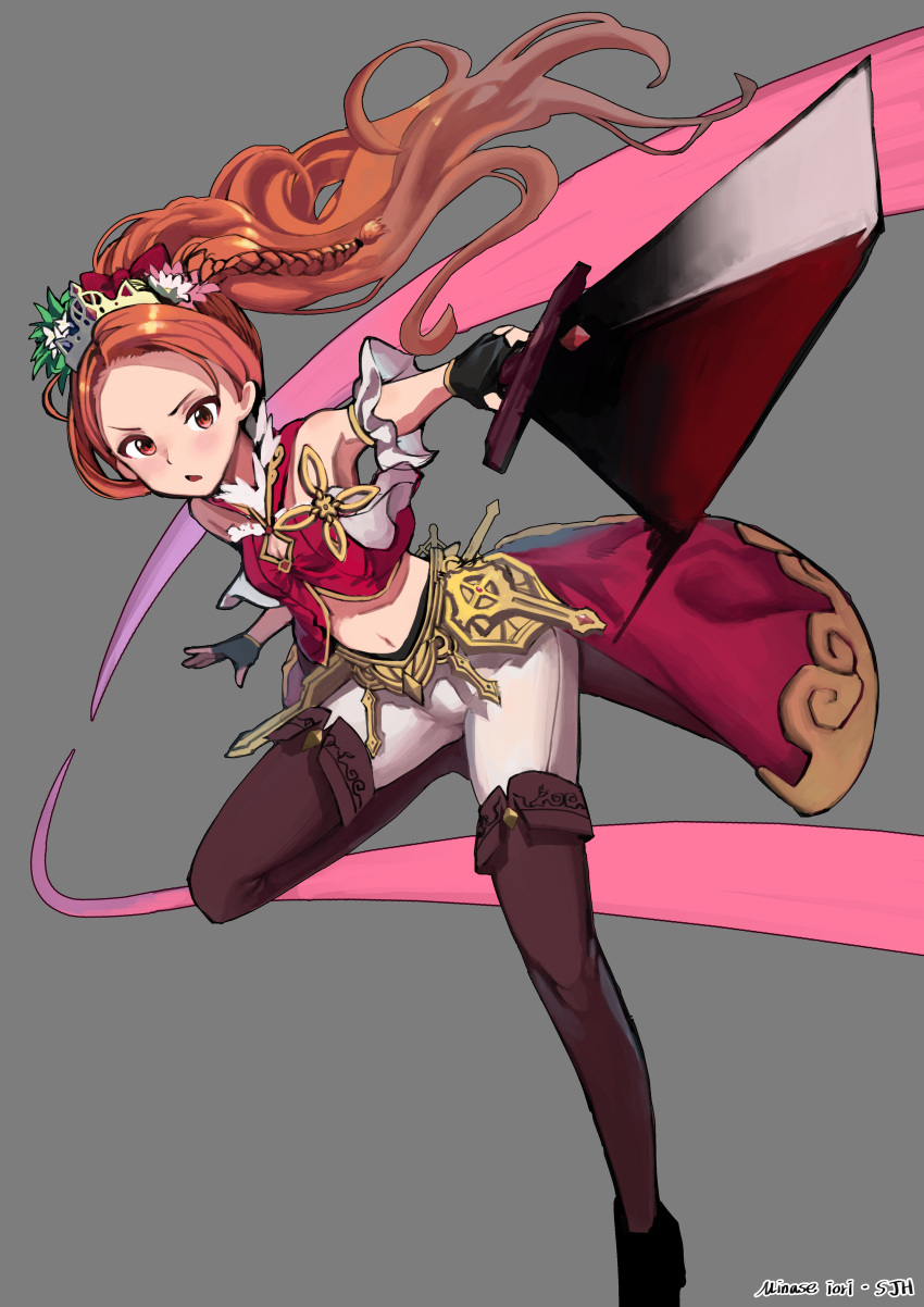 >:o, 1girl, :o, absurdres, alternate_costume, artist_name, bare_shoulders, blush