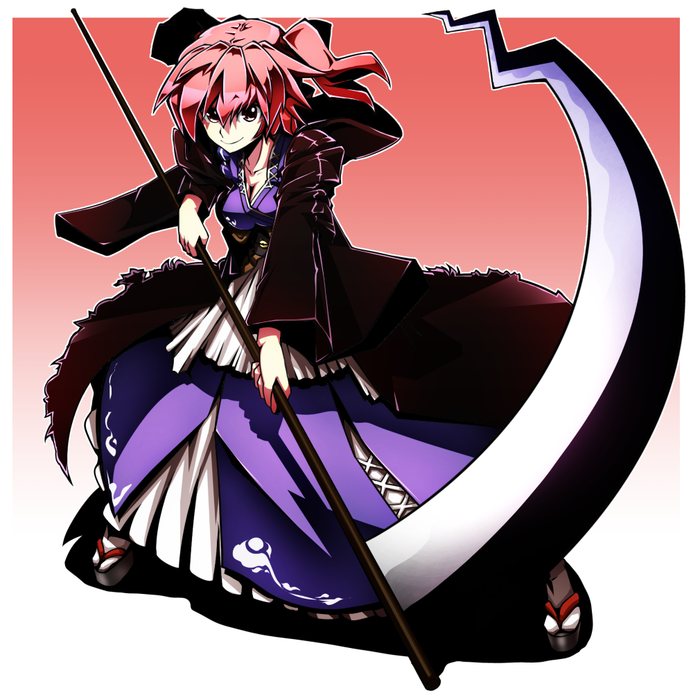 1girl, breasts, cleavage, full_body, gradient, gradient_background, hood, hood_down