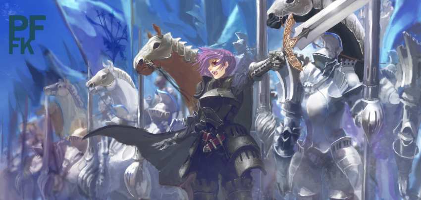 1girl, armor, belt, breastplate, cowter, gauntlets, gorget, helmet