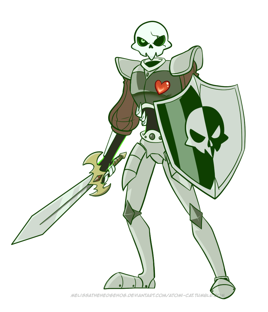 1boy, animated, animated_gif, armor, atomi-cat, bouncing, green_eyes, heart, male_focus, medievil, mystery_skulls, parody, shield, single_eye, sir_daniel_fortesque, skeleton, solo, standing, style_parody, sword, transparent_background, watermark, weapon, web_address