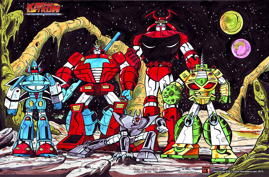 2015, 70s, 80s, aquarius_(karmatron), arm_cannon, armor, beam_rifle, claws