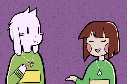 =>, =), =_=, animated, animated_gif, asriel_dreemurr, blush_stickers, brown_hair
