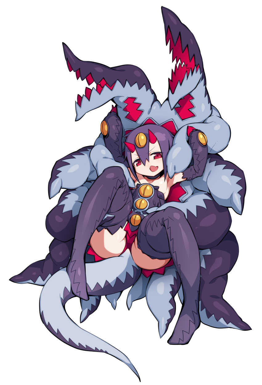 1girl, absurdres, artist_request, boots, choker, desco_(disgaea), disgaea, hair_between_eyes