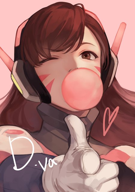 1girl, bangs, bodysuit, brown_eyes, brown_hair, bubble_blowing, bubblegum, character_name