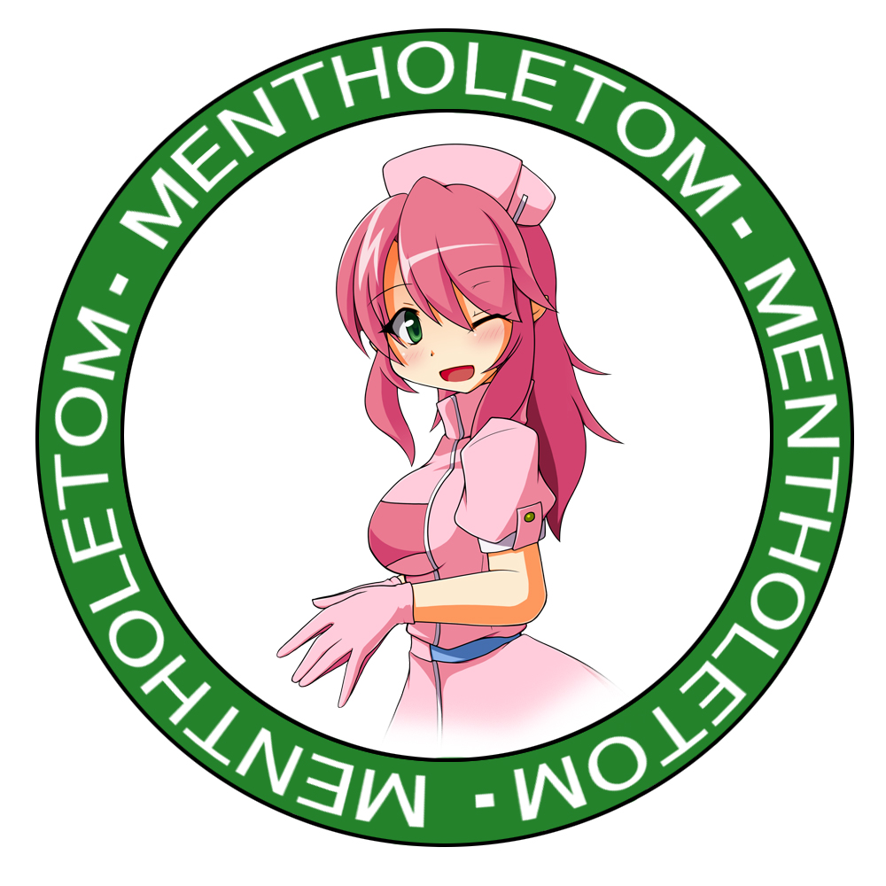 1girl, badge, breasts, button_badge, gloves, green_eyes, hat, kurenaidahlia