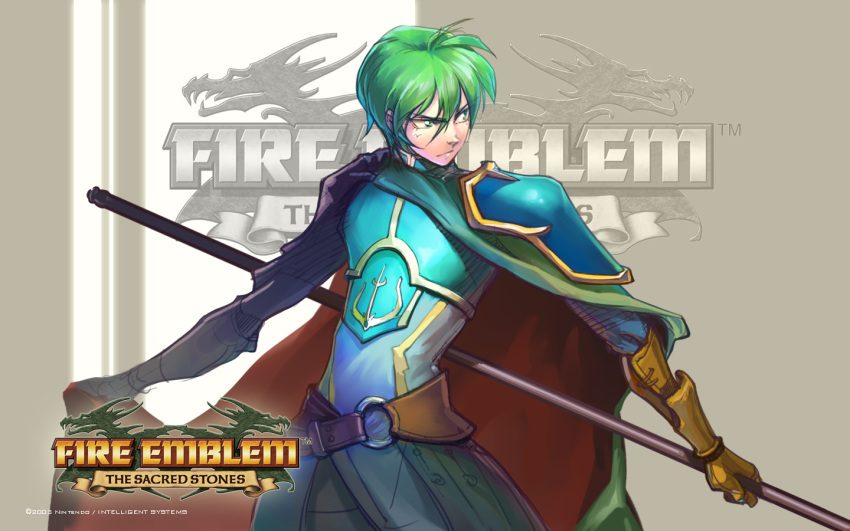 1boy, armor, belt, blue_armor, cape, ephraim, fighting_stance, fire_emblem