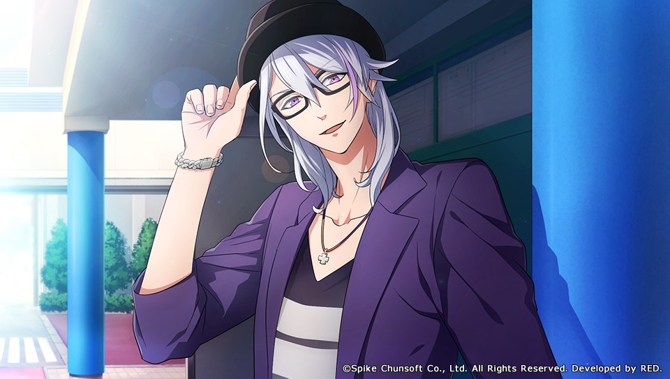 kenka_banchou_otome, kuromitsu_kinako_(artist), mirako_yuuta, purple_eyes, white_hair