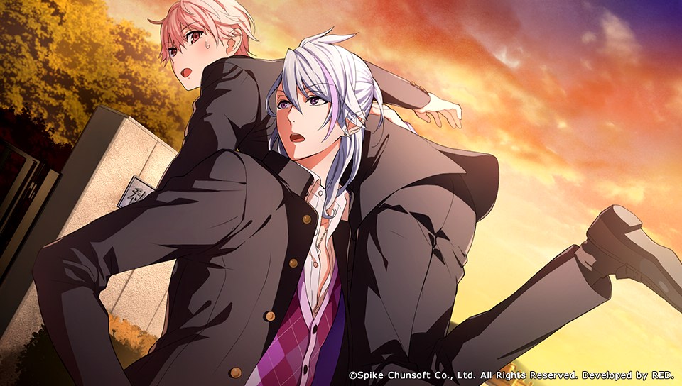 kenka_banchou_otome, kuromitsu_kinako_(artist), mirako_yuuta, nakayama_hinako, violet_eyes, white_hair