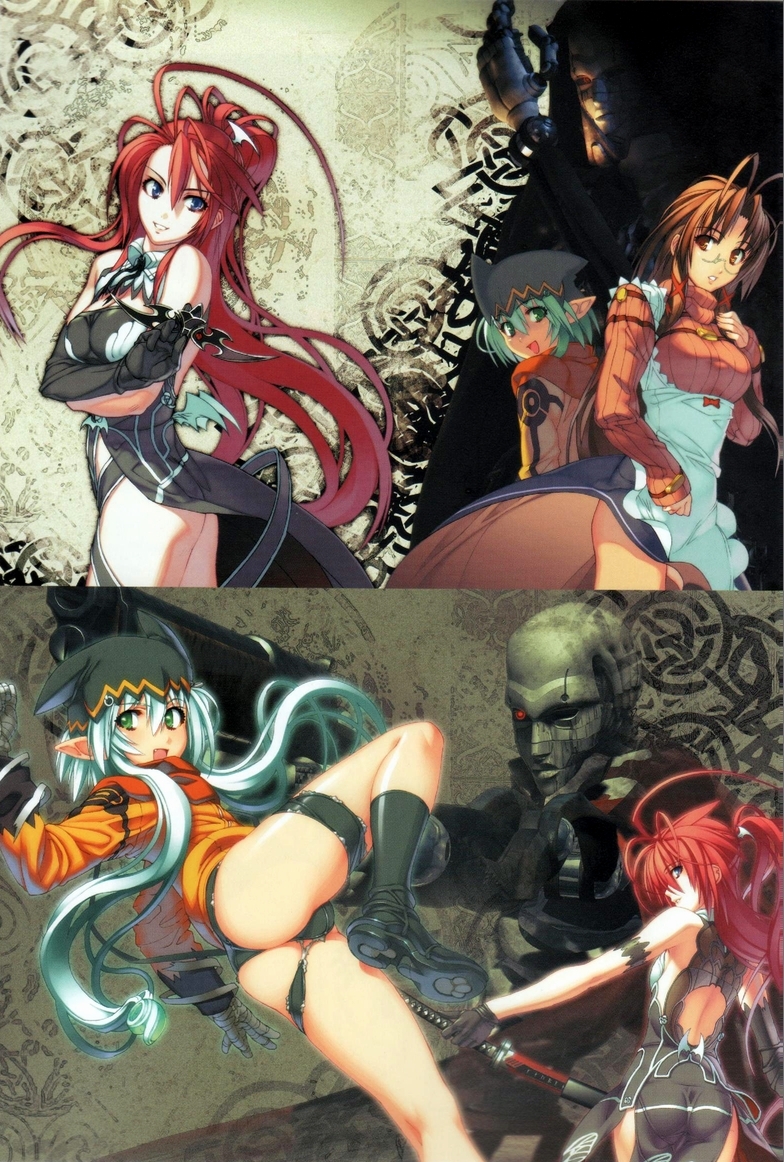 1girl, animal_hat, antenna_hair, apron, aqua_hair, ass, bandaged_hands, bare_shoulders