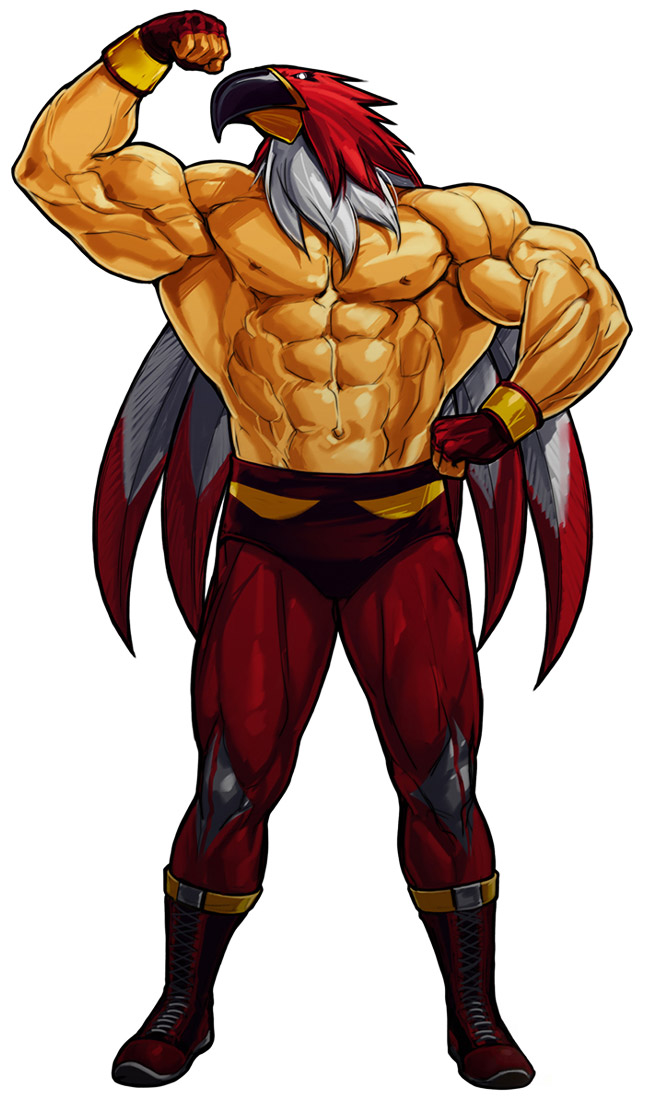 1boy, abs, ankle_boots, arm_up, bare_chest, biceps, boots, fatal_fury