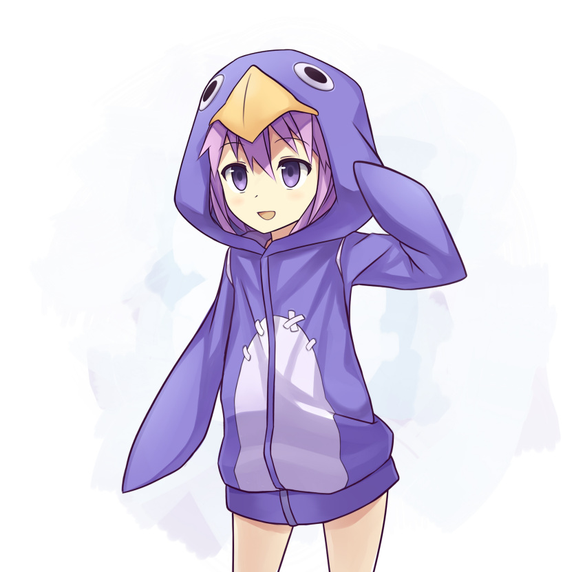 1girl, animal_costume, bird, cyan_aeolin, disgaea, highres, neptune_(choujigen_game_neptune), neptune_(series)