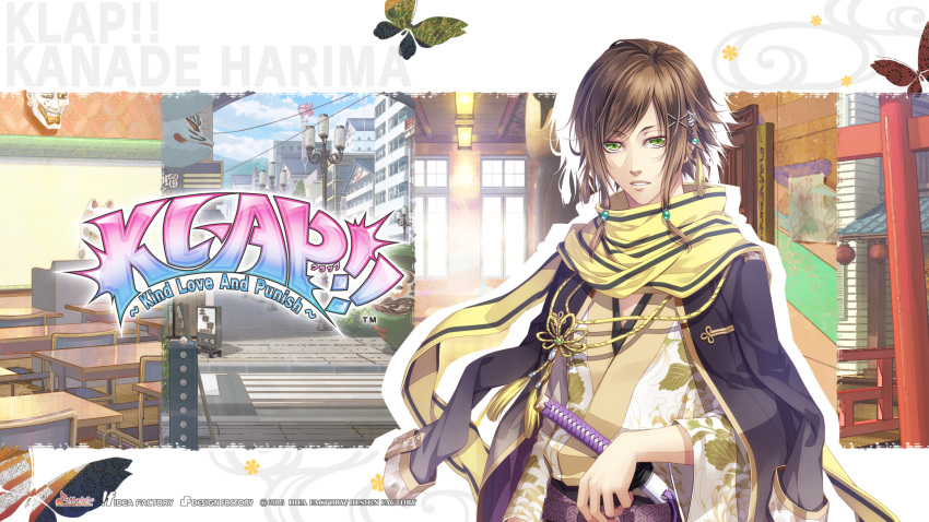 brown_hair, green_eyes, harima_kanade, kawahito_yasutake, klap!!