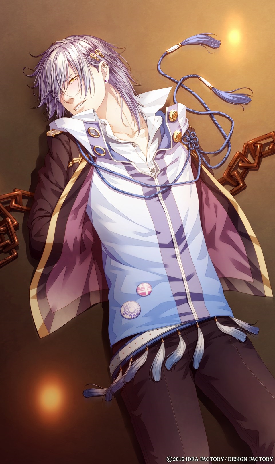 kawahito_yasutake, klap!!, suo_sosuke, white_hair, yellow_eyes