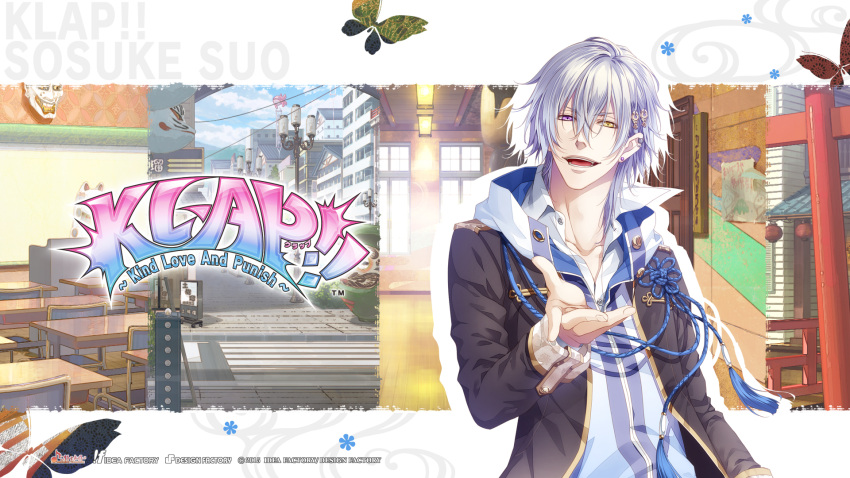 kawahito_yasutake, klap!!, suo_sosuke, white_hair, yellow_eyes