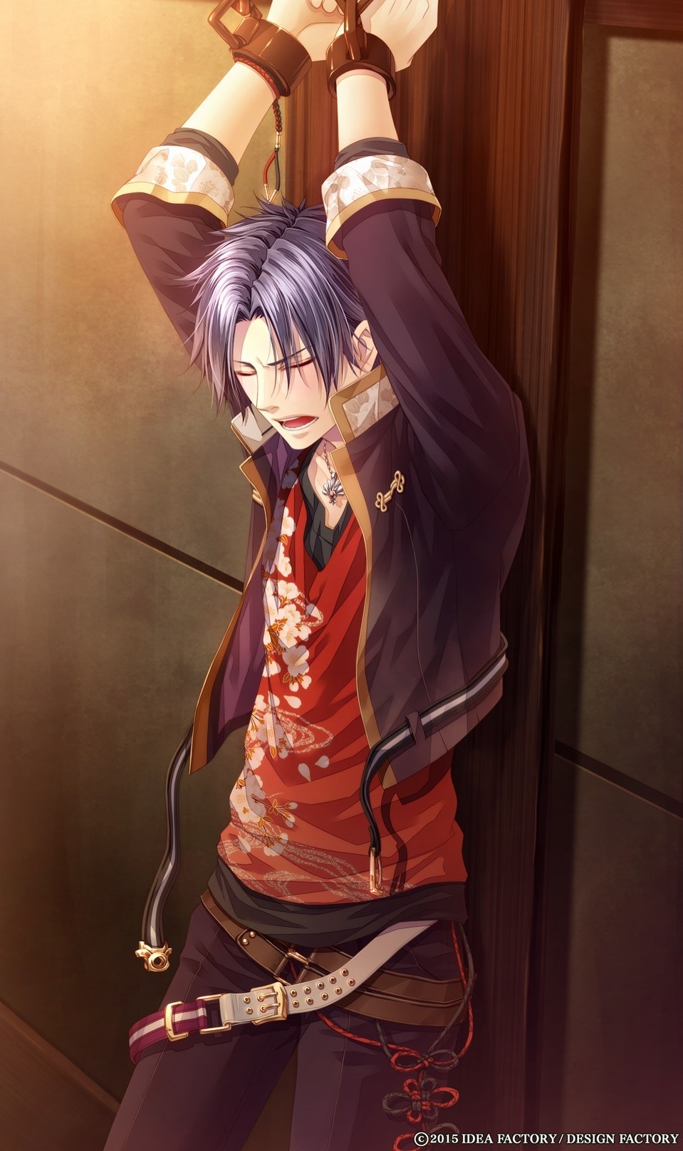 black_hair, kawahito_yasutake, klap!!, mimisaka_toma, red_eyes