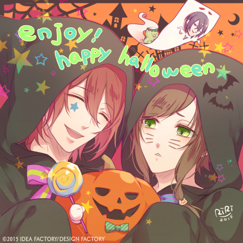 crossover, green_eyes, harima_kanade, katsuragi_naomasa, klap!!, riri_(illustrator), suruga_akito, yunohana_spring!