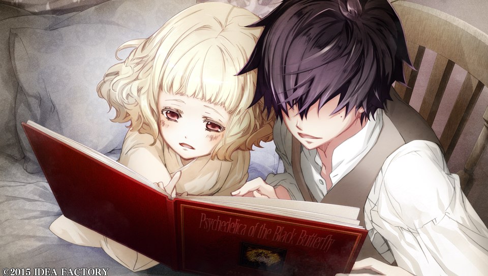 blonde_hair, hikage_(kokuchou_no_psychedelica), kokuchou_no_psychedelica, red_eyes, usagi_(kokuchou_no_psychedelica), yuiga_satoru
