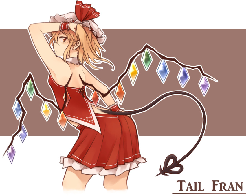 1girl, alternate_costume, arched_back, back, blonde_hair, blush, character_name, closed_mouth