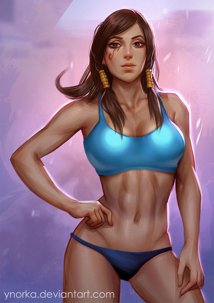 1girl, bangs, bare_shoulders, braid, breasts, brown_eyes, brown_hair, brown_lipstick
