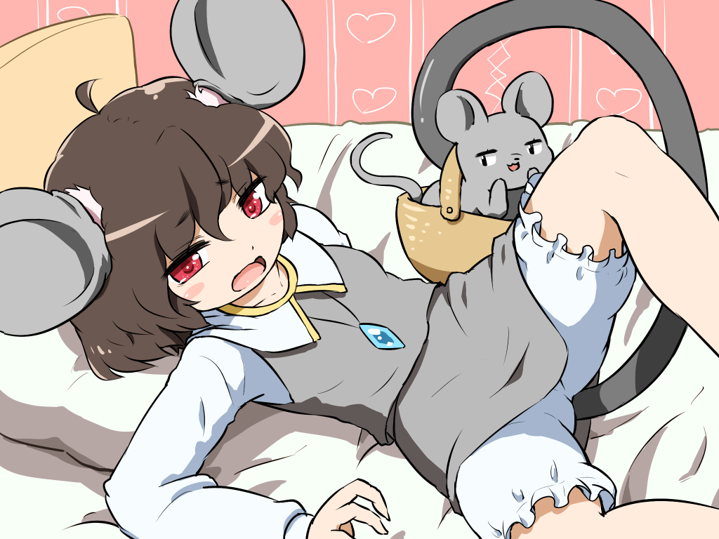 1girl, animal_ears, bed, bloomers, blush_stickers, cosplay, inaba_tewi, lying