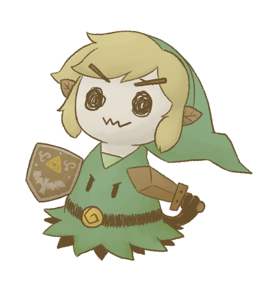 cosplay, hat, link, link_(cosplay), lu-nya, mimikyu_(pokemon), no_humans, parody