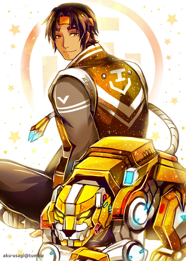 1boy, aku-usagi, dark_skin, dark_skinned_male, eyebrows, glowing, headband, hunk_(voltron)
