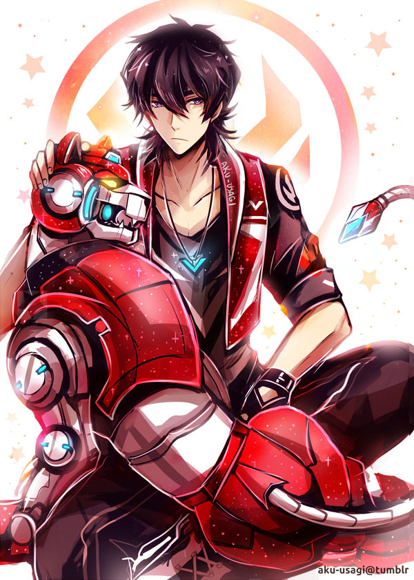 1boy, aka-jishi, aku-usagi, black_hair, cross-laced_footwear, glowing, glowing_eyes, hyakujuu-ou_golion